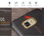 Vaku ® Samsung Galaxy S6 Edge Lexza Series Double Stitch Leather Shell with Metallic Logo Display Back Cover
