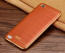 Vaku ® Oppo Neo 7 European Leather Stitched Gold Electroplated Soft TPU Back Cover