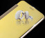 Vaku ® OPPO F3 Mate Smart Awakening Mirror Folio Metal Electroplated PC Flip Cover