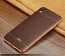 VAKU ® OPPO A37 European Leather Stitched Gold Electroplated Soft TPU Back Cover