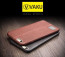 Vaku ® Oppo NEO 7 Lexza Series Double Stitch Leather Shell with Metallic Logo Display Back Cover