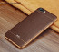 VAKU ® OPPO A57 European Leather Stitched Gold Electroplated Soft TPU Back Cover