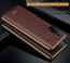 Vaku ® Xiaomi Mi 10T Pro 5G Vertical Leather Stitched Gold Electroplated Soft TPU Back Cover