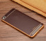 Vaku ® Xiaomi Redmi 5A Leather Stitched Gold Electroplated Soft TPU Back Cover