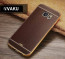 VAKU ® Samsung Galaxy S6 Edge Plus Leather Stitched Gold Electroplated Soft TPU Back Cover