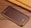 VAKU ® OPPO F3 European Leather Stitched Gold Electroplated Soft TPU Back Cover