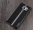 VAKU ® Samsung Galaxy S7 Edge LARDOR Series 3 Stitch Leather Shell with Metallic Logo Display Back Cover