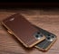 eller sante ® Apple iPhone 11 Pro Max European Leather Stitched Gold Electroplated Soft TPU Back Cover