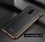 Vaku ® Samsung Galaxy S9 Vertical Leather Stitched Gold Electroplated Soft TPU Back Cover