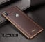 VAKU ® Vertical Leather Stitched Gold Electroplated Soft TPU Back Cover