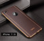 VAKU ® Apple iPhone 7 Vertical Leather Stitched Gold Electroplated Soft TPU Back Cover