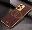 Vaku ® Xiaomi Redmi Note 12 5G Skylar Leather Pattern Gold Electroplated Soft TPU Back Cover