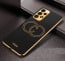 Vaku ® Samsung Galaxy A33 5G Skylar Leather Pattern Gold Electroplated Soft TPU Back Cover