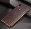VAKU ® Apple iPhone XR Vertical Leather Stitched Gold Electroplated Soft TPU Back Cover