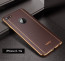 VAKU ® Apple iPhone 6 / 6S Vertical Leather Stitched Gold Electroplated Soft TPU Back Cover