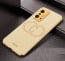 Vaku ® Xiaomi 11T Pro  5G Skylar Leather Pattern Gold Electroplated Soft TPU Back Cover