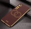 Vaku ® Oneplus Nord Skylar Leather Pattern Gold Electroplated Soft TPU Back Cover