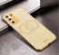 Vaku ® Samsung Galaxy S10 Lite Skylar Leather Pattern Gold Electroplated Soft TPU Back Cover