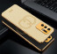 Vaku ® Oppo F19 Pro Plus 5G Skylar Leather Pattern Gold Electroplated Soft TPU Back Cover