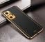 Vaku ® Redmi Note 10 Pro Max Luxemberg Leather Stitched Gold Electroplated Soft TPU Back Cover