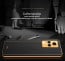 Vaku ® Vivo Y73 Luxemberg Series Leather Stitched Gold Electroplated Soft TPU Back Cover