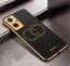 Vaku ® Oppo K10 4G Skylar Leather Pattern Gold Electroplated Soft TPU Back Cover