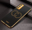 Vaku ® Vivo Y30 Skylar Leather Pattern Gold Electroplated Soft TPU Back Cover