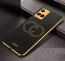 Vaku ® Vivo Y21G Skylar Leather Pattern Gold Electroplated Soft TPU Back Cover