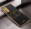 Vaku ® Vivo Y30 Skylar Leather Pattern Gold Electroplated Soft TPU Back Cover