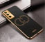 Vaku ® Vivo Y75 4G Skylar Leather Pattern Gold Electroplated Soft TPU Back Cover