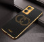 Vaku ® Oppo Reno7 5G Skylar Leather Pattern Gold Electroplated Soft TPU Back Cover