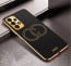 Vaku ® Samsung Galaxy A73 5G Skylar Leather Pattern Gold Electroplated Soft TPU Back Cover