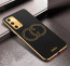 Vaku ® Oppo A74 Skylar Leather Pattern Gold Electroplated Soft TPU Back Cover