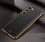 Vaku ® Vivo Y200e 5G Luxemberg Leather Pattern Gold Electroplated Soft TPU Back Cover