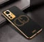 Vaku ® Xiaomi 12 Pro 5G Skylar Leather Pattern Gold Electroplated Soft TPU Back Cover