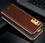 Vaku ® Samsung Galaxy M02s Luxemberg Leather Stitched Gold Electroplated Soft TPU Back Cover