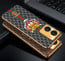 Vaku ® Vivo Y56 Lynx Designer Leather Pattern Gold Electroplated Soft TPU Back Cover Case
