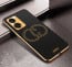 Vaku ® OnePlus Nord 2T Skylar Leather Pattern Gold Electroplated Soft TPU Back Cover