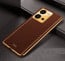 Vaku ® Vivo Y35 4G Luxemberg Leather Pattern Gold Electroplated Soft TPU Back Cover