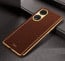 Vaku ® Oppo F23 5G Luxemberg Leather Pattern Gold Electroplated Soft TPU Back Cover