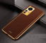 Vaku ® Xiaomi 12 Pro 5G Luxemberg Leather Pattern Gold Electroplated Soft TPU Back Cover