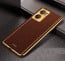 Vaku ® OnePlus Nord CE 2 5G Luxemberg Series Leather Stitched Gold Electroplated Soft TPU Back Cover