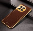 Vaku ® OnePlus 11R Luxemberg Series Leather Stitched Gold Electroplated Soft TPU Back Cover