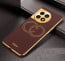 Vaku ® OnePlus Skylar Series Leather Stitched Gold Electroplated Soft TPU Back Cover