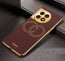 Vaku ® OnePlus 11R Skylar Leather Stitched Gold Electroplated Soft TPU Back Cover