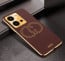 Vaku ® Vivo Y35 4G Skylar Leather Pattern Gold Electroplated Soft TPU Back Cover