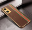 Vaku ® Oppo A76 Felix Line Leather Stitched Gold Electroplated Soft TPU Back Cover Case