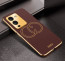 Vaku ® Vivo V25 Pro Skylar Leather Pattern Gold Electroplated Soft TPU Back Cover