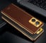 Vaku ® OnePlus Nord CE 2 5G Luxemberg Series Leather Stitched Gold Electroplated Soft TPU Back Cover