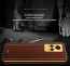 Vaku ® Vivo V21 5G Luxemberg Series Leather Stitched Gold Electroplated Soft TPU Back Cover